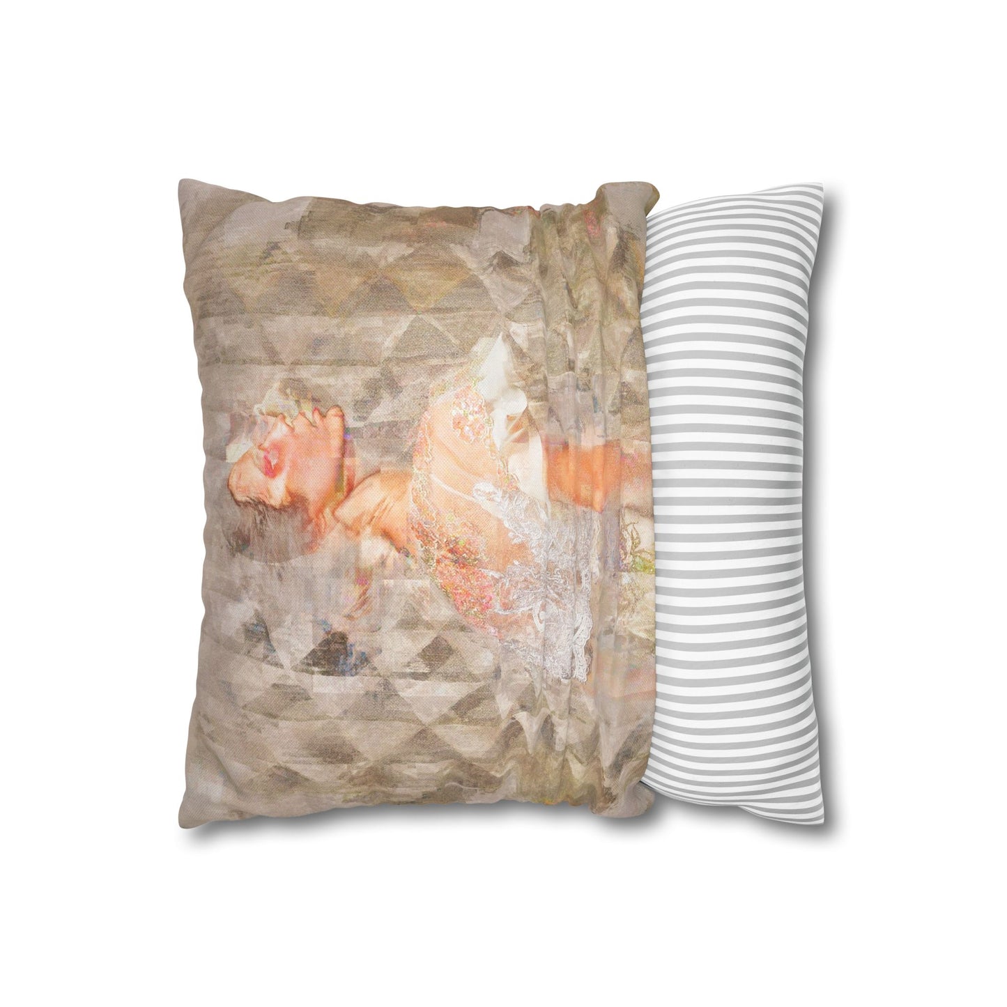 Spun Polyester Square Pillowcase