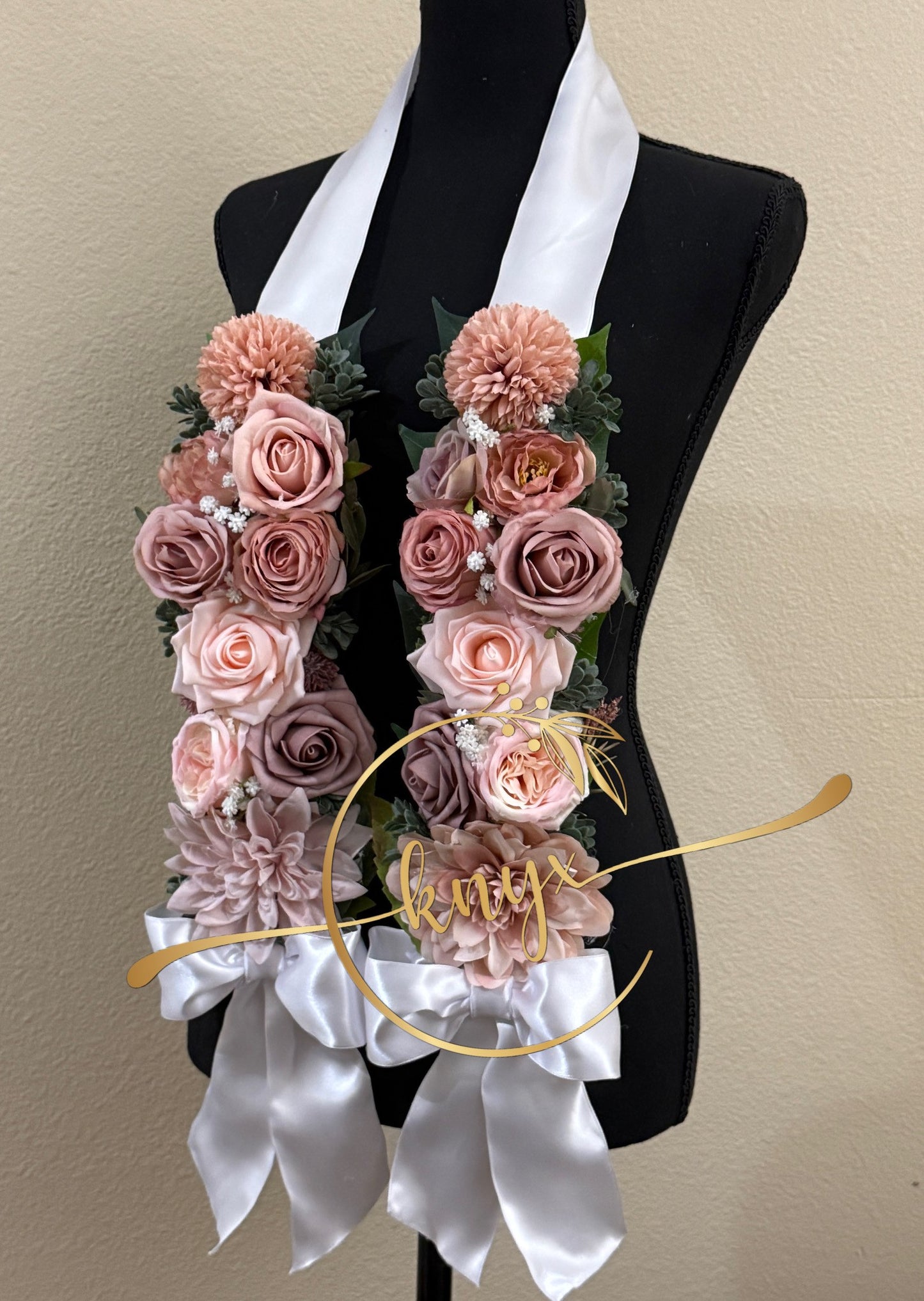 Unique Graduation Flower Lei PINKS