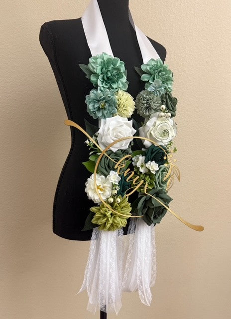 Unique Graduation Flower Lei (GREEN)