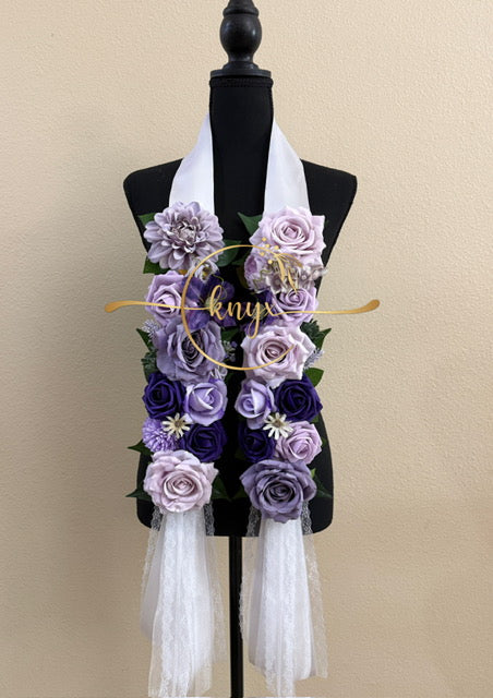 Unique Graduation Flower Lei (PURPLE)