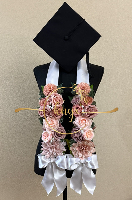 Unique Graduation Flower Lei PINKS
